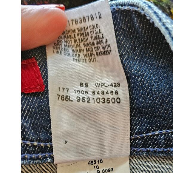 Vintage Levi's Classic Sunset Denim Skirt Midi Women Size 10‎ Waist 32 - Picture 8 of 8